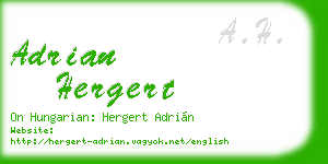 adrian hergert business card
